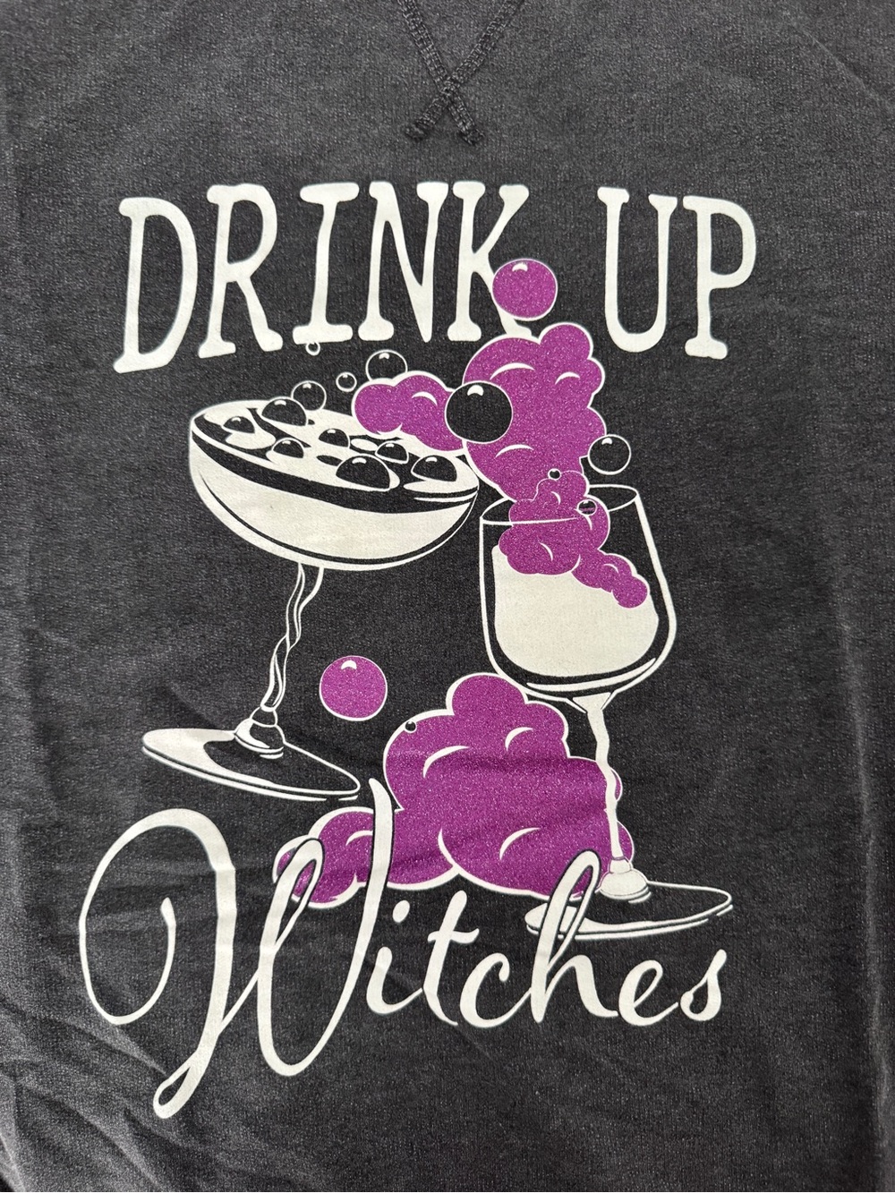 Feeling Festive Drink Up Witches Sweatshirt, Size XL - Picture 4 of 5
